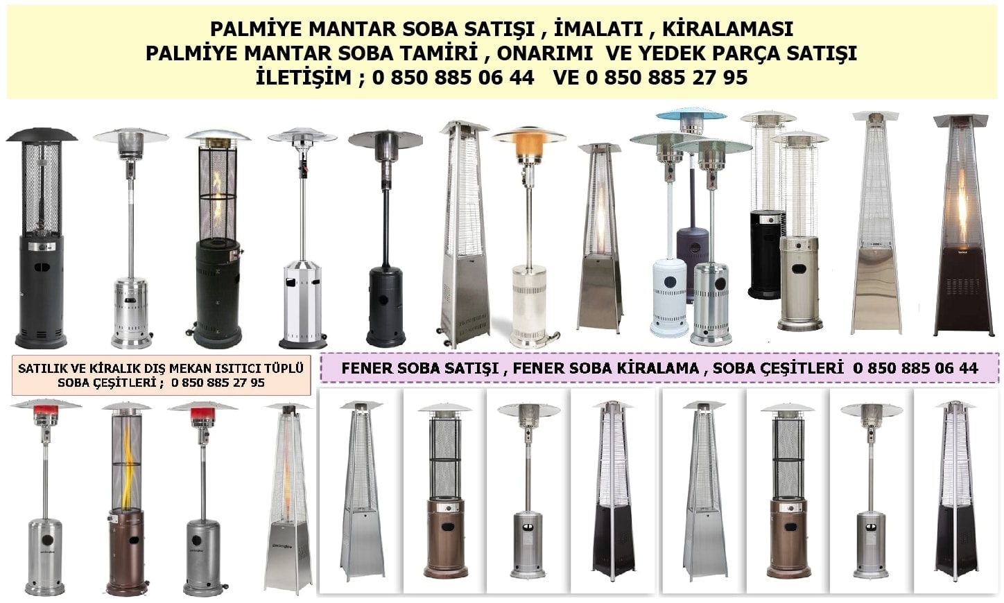 Adana Palmiye soba imalat sat ve kiralamas